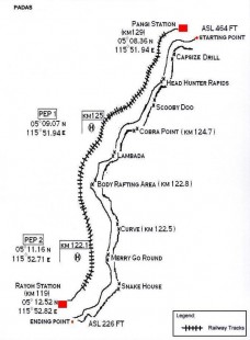 Padas River Map Padas Rafting white water rafting image