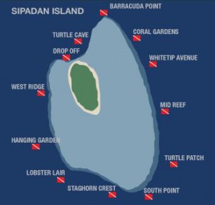 Map Sipadan Sipadan Diving Centre package image